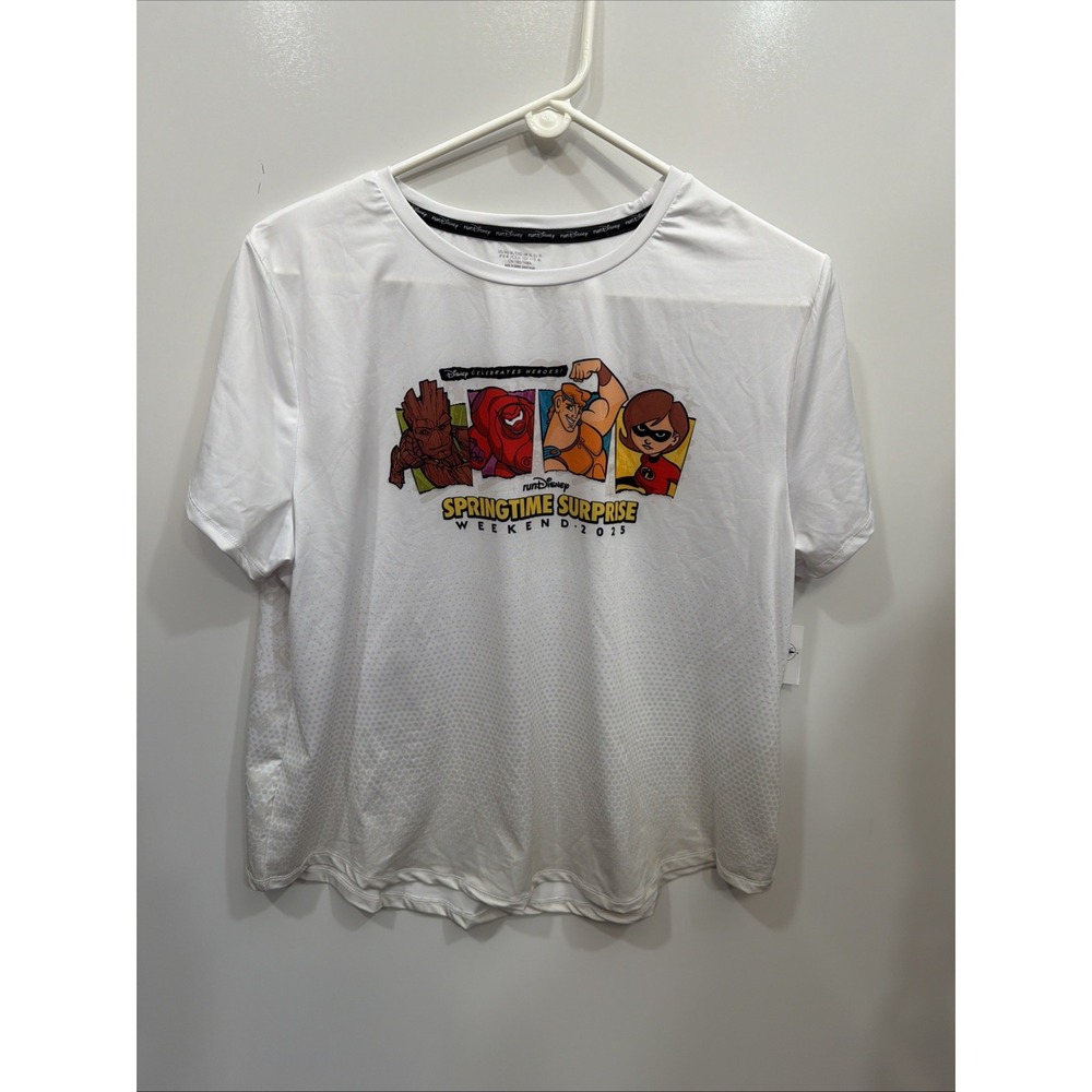 XL 2025 RunDIsney Springtime Surprise Wknd Event "Celebrate Heros" Tee Shirt NWT